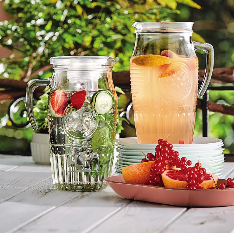 1,8 Litri - Romantic Caraffa in Vetro Con Tappo e Portaghiaccio - Image 3