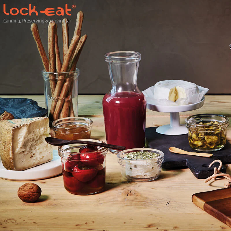 1 Litro - Lock Eat Caraffa in Vetro - Set 12 Pezzi - Image 3