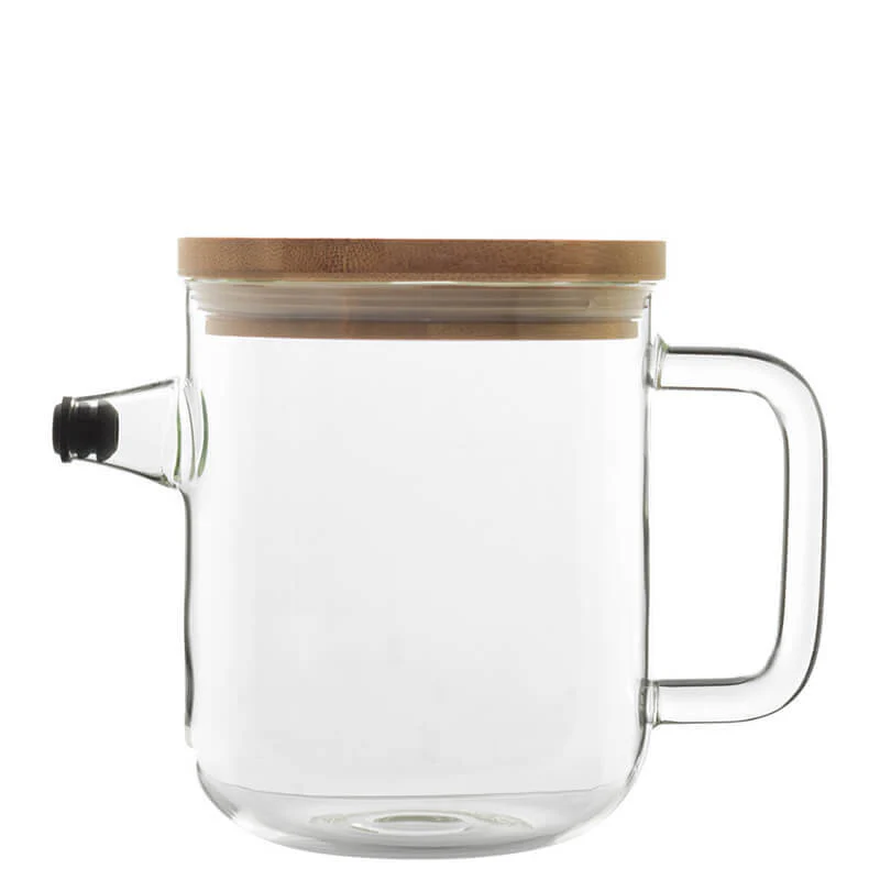 1 Litro - Thermic Glass Teiera Con Beccuccio in Vetro Borosilicato