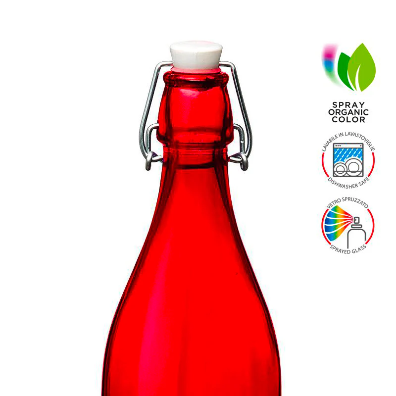 1 Litro - Giara Bottiglia in Vetro - Image 3