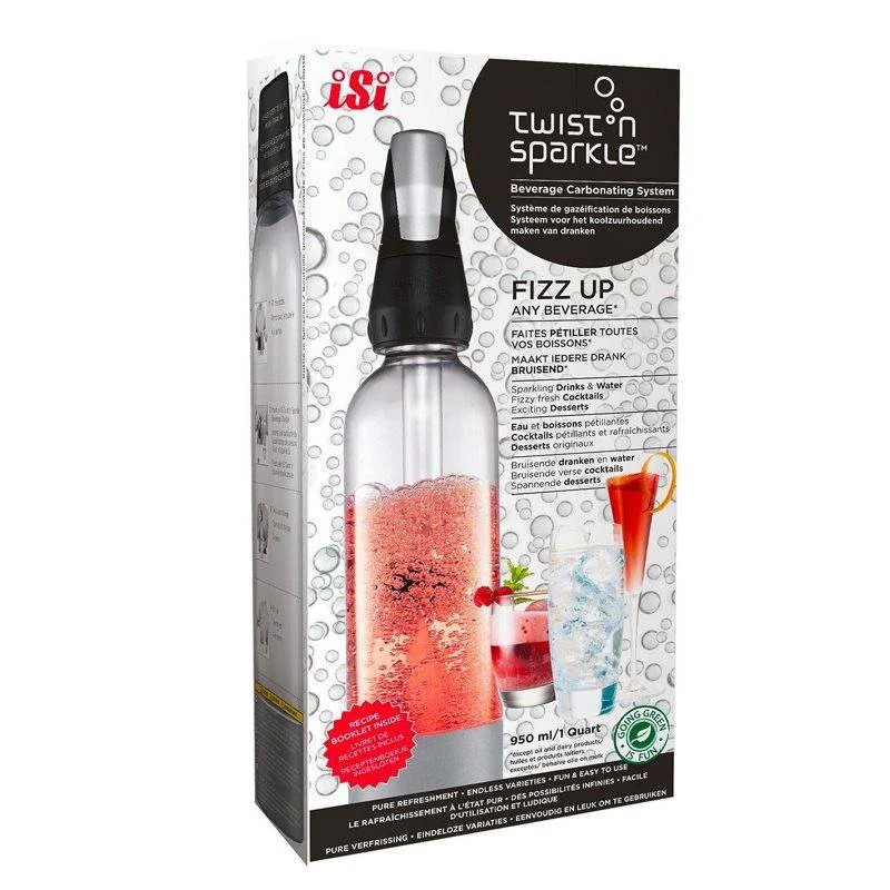 1 Litro - Twist'n Sparkle Sifone Soda In Acciaio Inox - Image 3