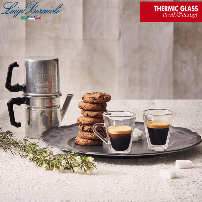 10.5 cl - Thermic Glass Tazzina Caffé in Vetro Borosilicato - Set 2 Pezzi - Image 2