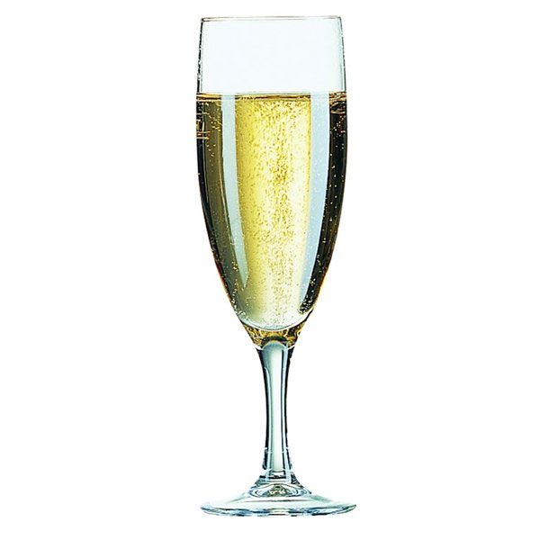 10 cl - Elegance Calice Flute in Vetro - Set 12 Pezzi