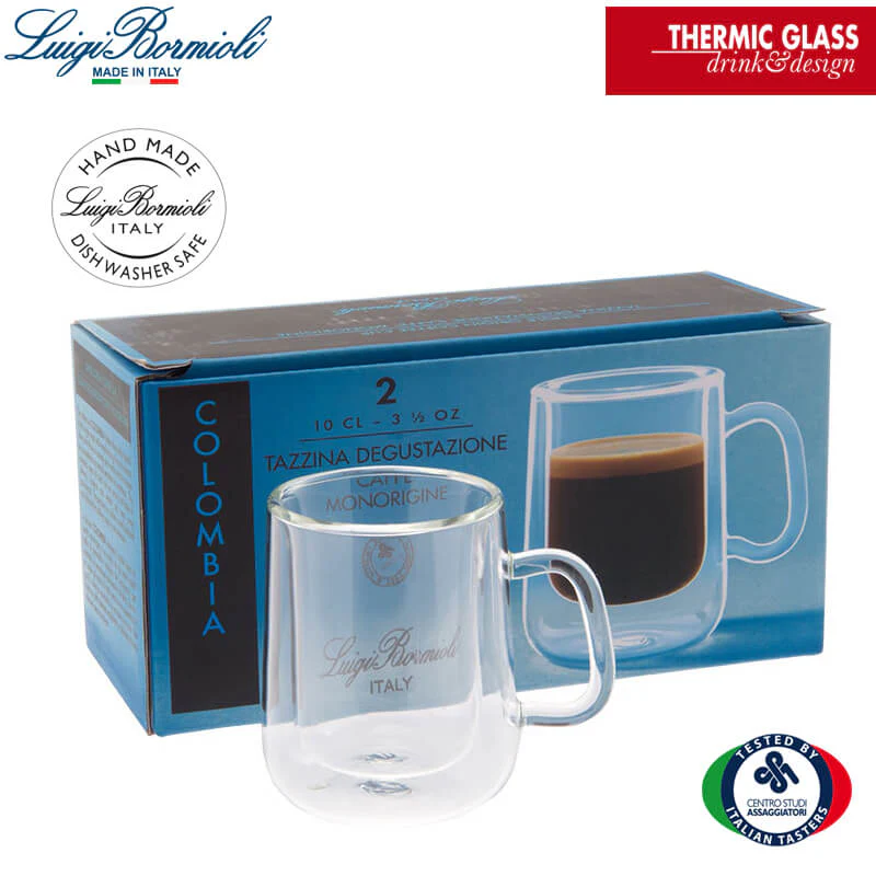 10 cl - Thermic Glass Tazzina Caffé Doppia Parete in Vetro Borosilicato - Set 2 Pezzi - Image 3