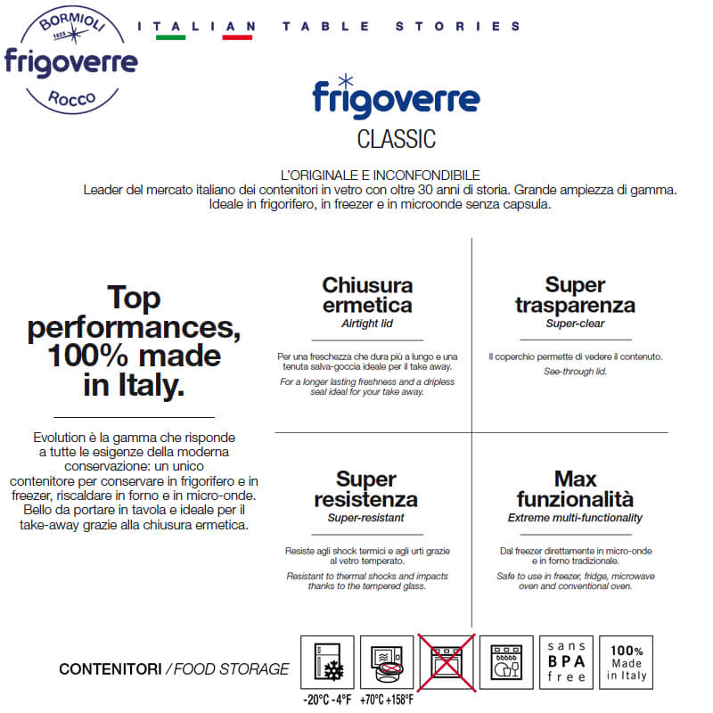 10 cm - Frigoverre Classic Contenitore Per Alimenti Alto - Image 2