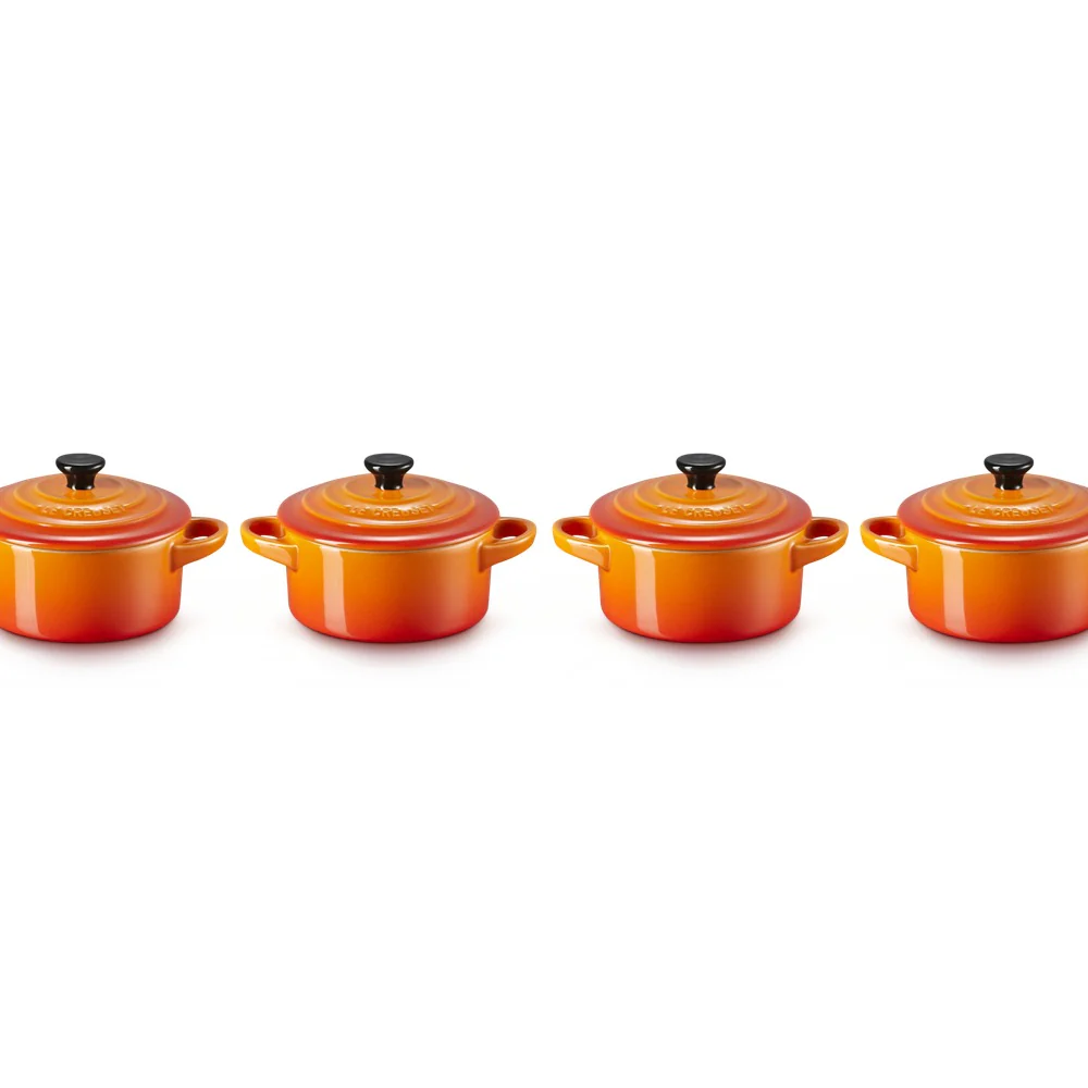 10 cm - Mini Cocotte Casseruola Rotonda In Gres Vetrificato - Set 4 Pz - Image 12