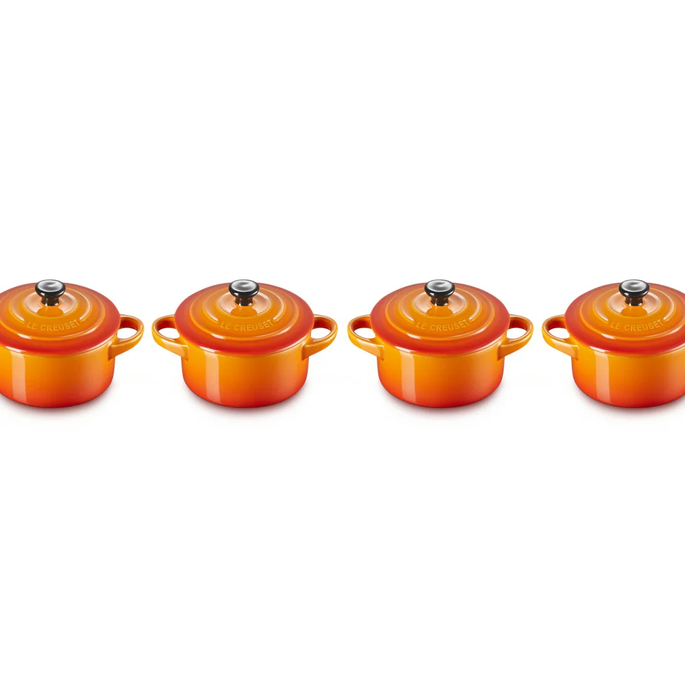 10 cm - Mini Cocotte Casseruola Rotonda In Gres Vetrificato - Set 4 Pz - Image 13