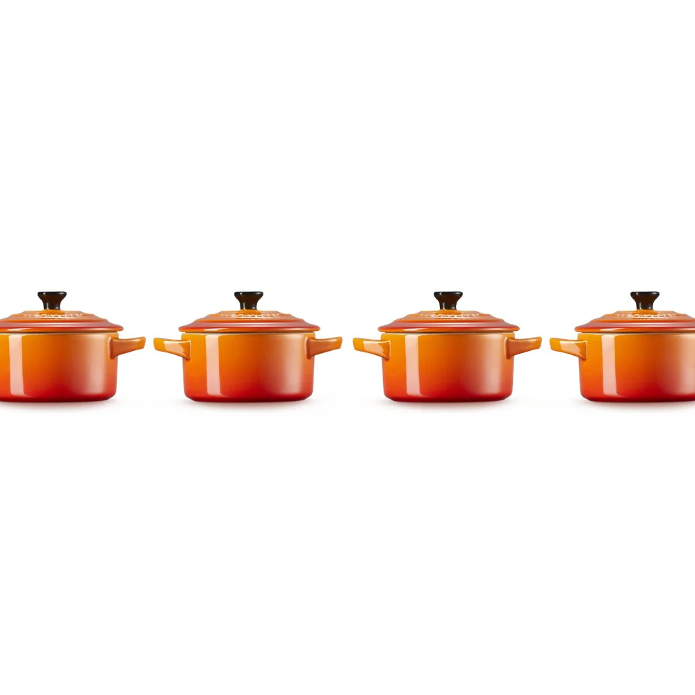 10 cm - Mini Cocotte Casseruola Rotonda In Gres Vetrificato - Set 4 Pz - Image 14