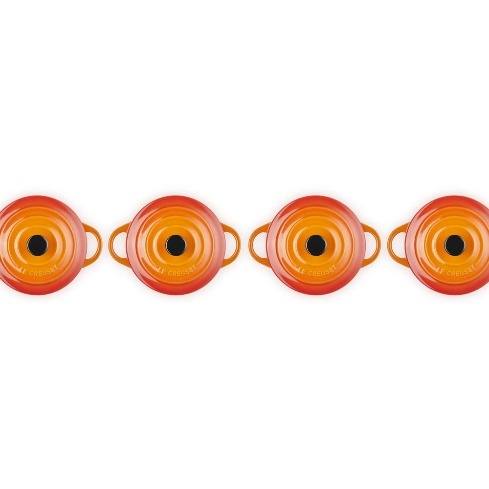 10 cm - Mini Cocotte Casseruola Rotonda In Gres Vetrificato - Set 4 Pz - Image 15