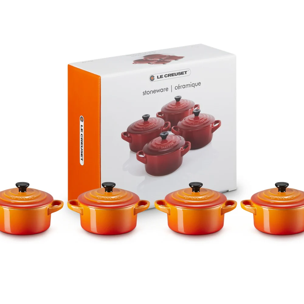 10 cm - Mini Cocotte Casseruola Rotonda In Gres Vetrificato - Set 4 Pz - Image 16