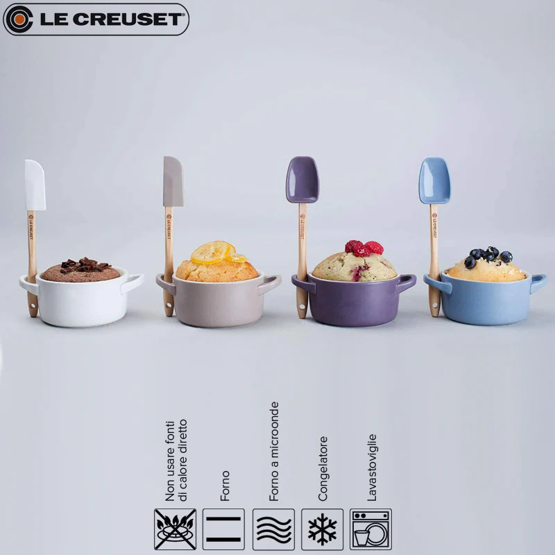 10 cm - Mini Cocotte Casseruola Rotonda In Gres Vetrificato - Set 4 Pz - Image 2