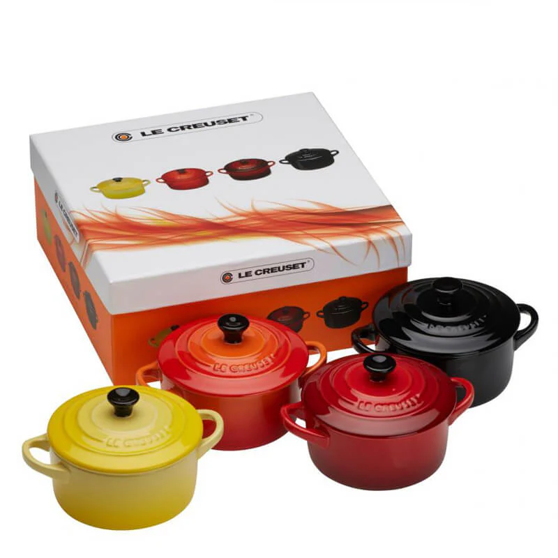 10 cm - Mini Cocotte Casseruola Rotonda In Gres Vetrificato - Set 4 Pz - Image 4