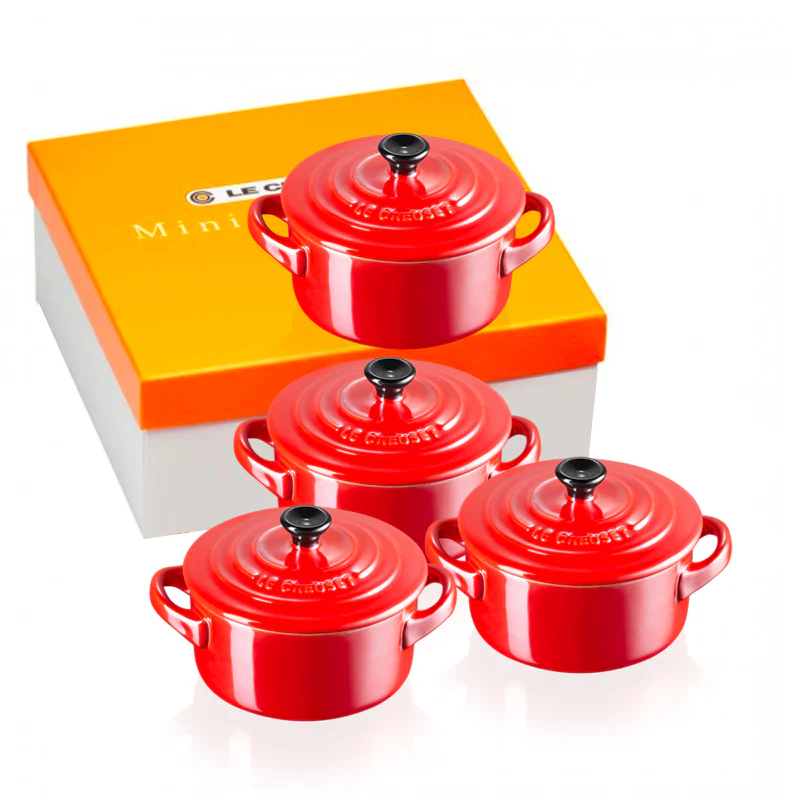 10 cm - Mini Cocotte Casseruola Rotonda In Gres Vetrificato - Set 4 Pz - Image 7