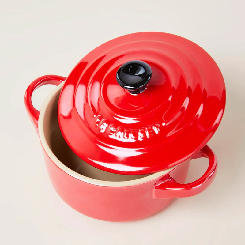 10 cm - Mini Cocotte Casseruola Rotonda In Gres Vetrificato - Set 4 Pz - Image 9