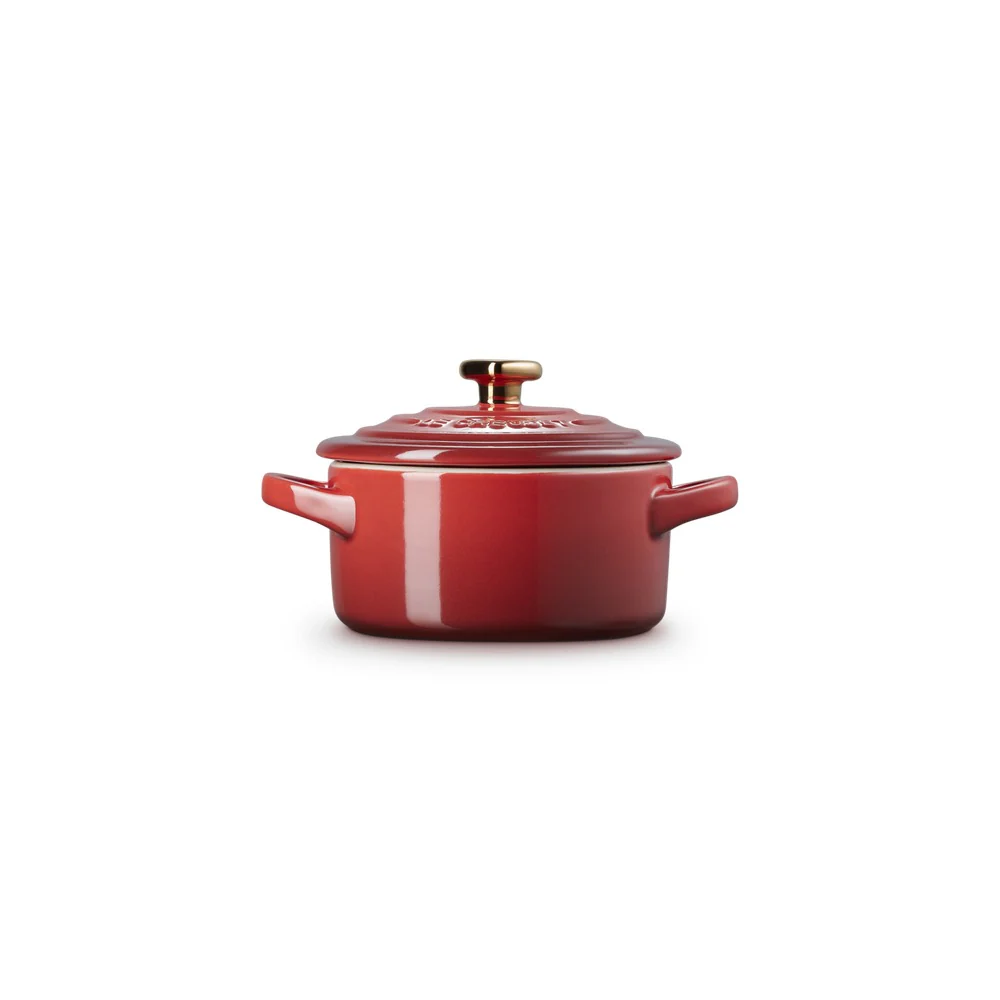 10 cm - Mini Cocotte Con Pomolo Cuore In Gres Vetrificato - Image 8