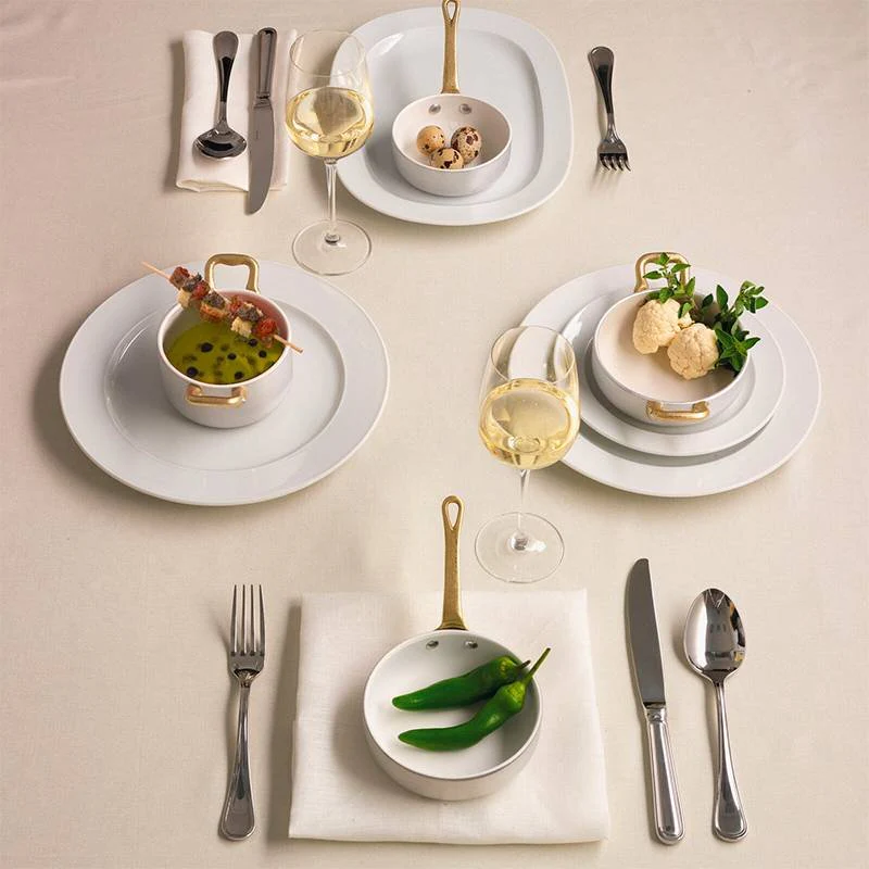 10 cm - Miniature Mini Casseruola Alta In Alluminio Con Manico In Ottone - Image 3