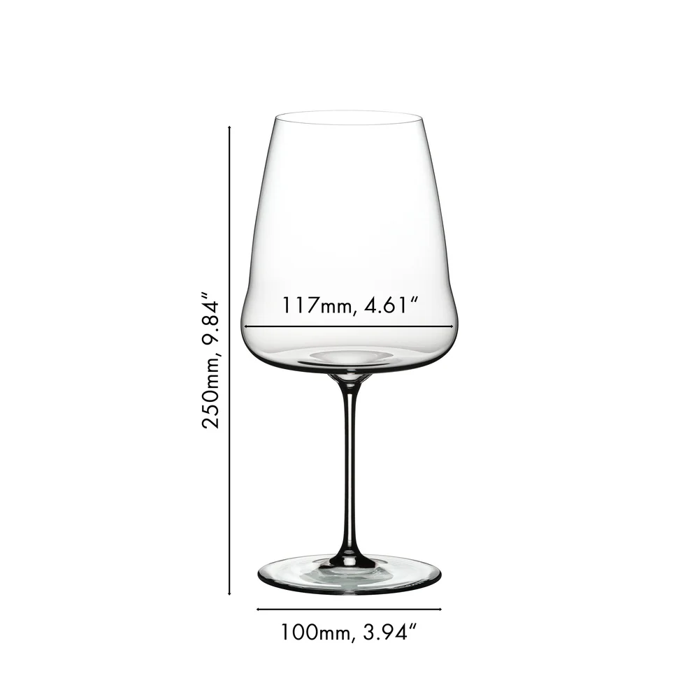 100.2 cl - Winewings Calice Vino Rosso Cabernet - Merlot In Vetro - Set 2 Pz - Image 5