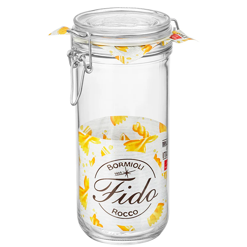 100 cl - Fido Vasetto Ermetico Cilindrico In Vetro