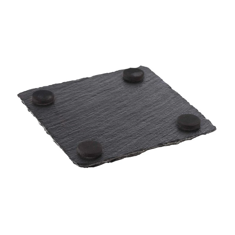 10x10 cm - Sottobicchieri In Ardesia - Set 4 Pz - Image 2