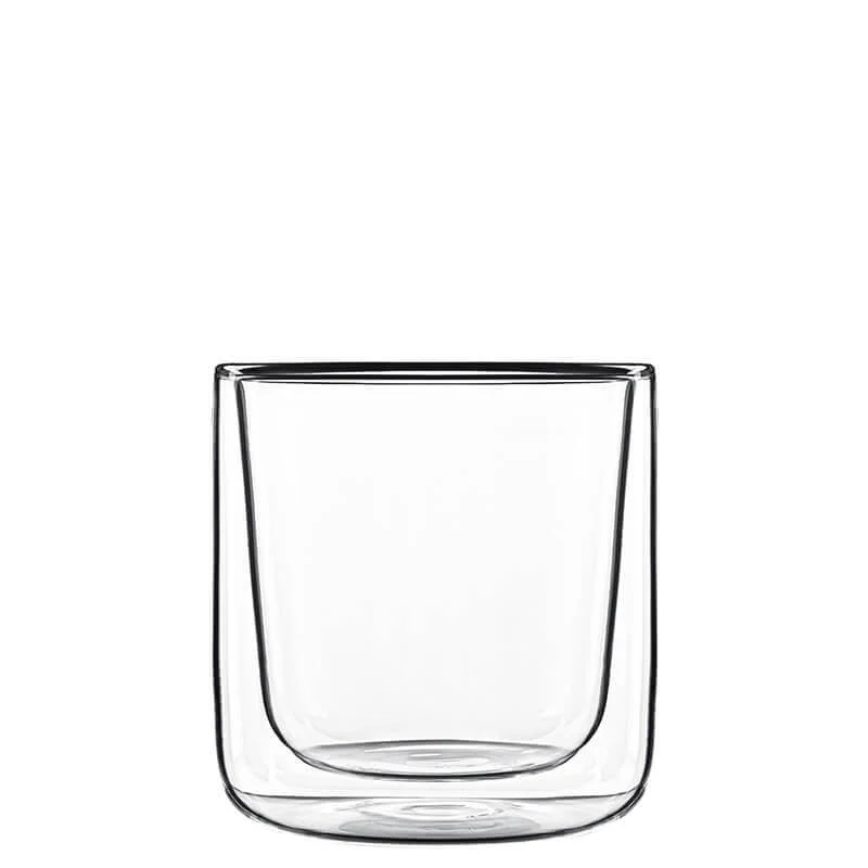 11 cl - Thermic Glass Cylingrical Bicchierino Caffé in Vetro Borosilicato - Set 2 Pezzi