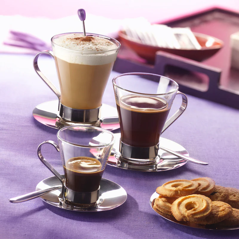 11 cl - Ypsilon Tazzina Caffé in Vetro Temperato - Set 3 Pezzi - Image 2