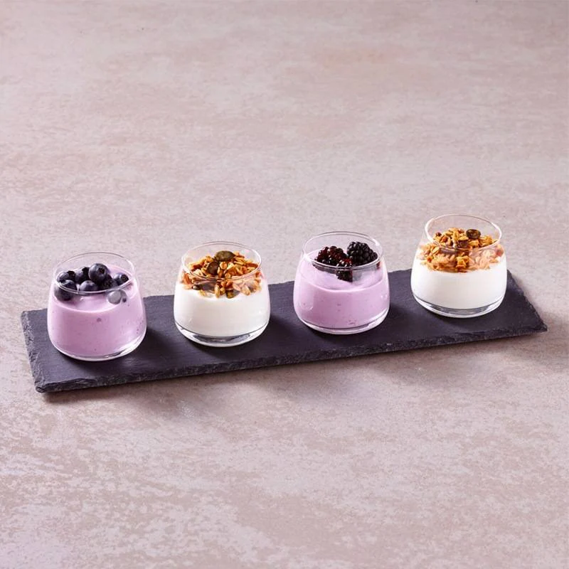11 cl Happy Hour Coppette per Aperitivo Con Supporto Vassoio In Ardesia - Set 5 Pz - Image 2