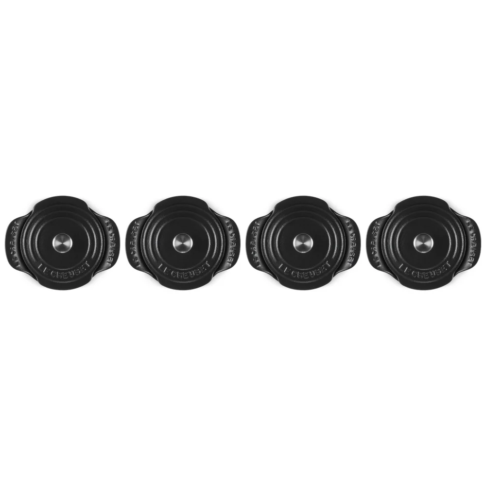 11 cm - Gourmand Mini Cocotte Con Coperchio In Ghisa Vetrificata Set 4 Pz - Image 4