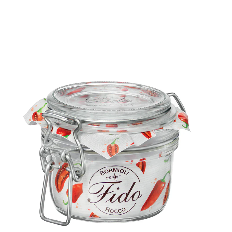 12.5 cl - Fido Vasetto Ermetico Cilindrico In Vetro - Set 6 Pz - Image 5