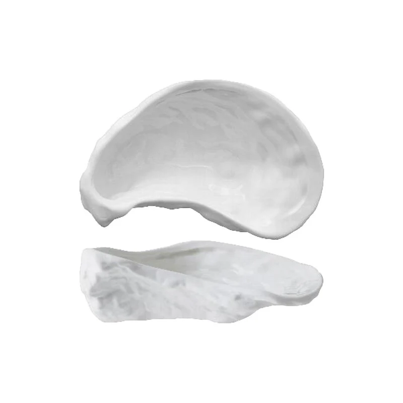 12.5x7.8 cm - Oyster Coppetta In Porcellana Set 6 Pz