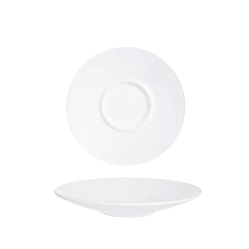 12 cm - Intensity Baril Piattino Tazzina in Vetro Opale - Set 6 Pezzi