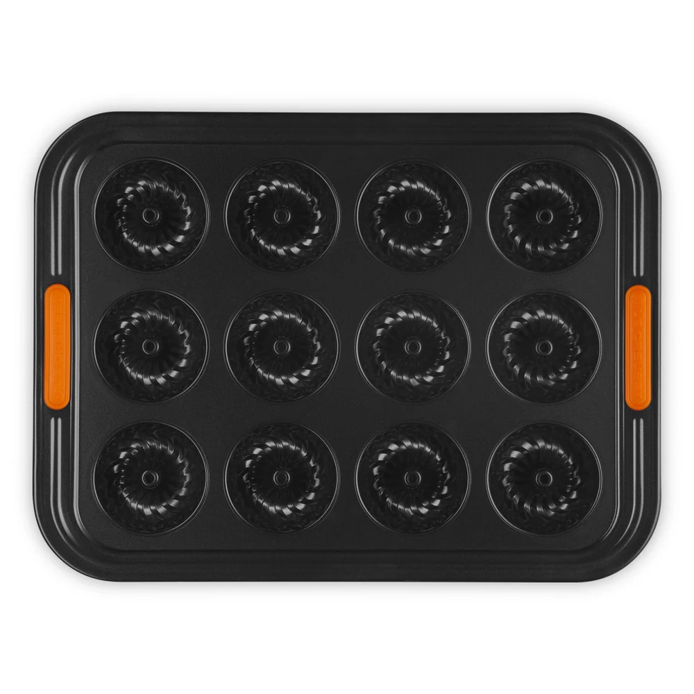 12 Forme - Forme Speciali Stampo Mini Ciambelle Antiaderente In Acciaio al Carbonio
