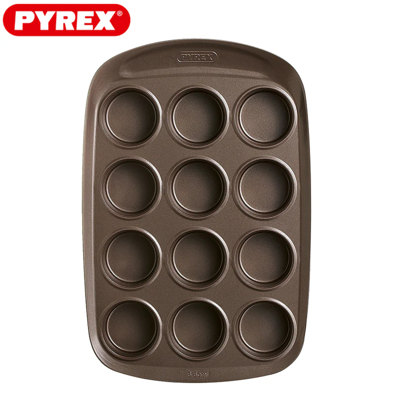 12 Forme Asimetria Stampo Muffin Antiaderente Con Presa Facile - Image 3