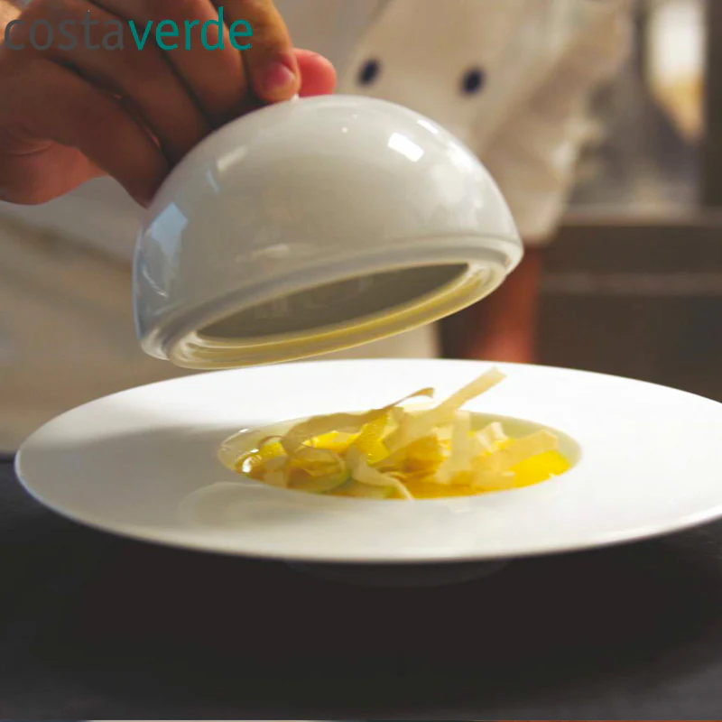 13 cm - Saturno Cloche In Porcellana - Set 4 Pz - Image 2