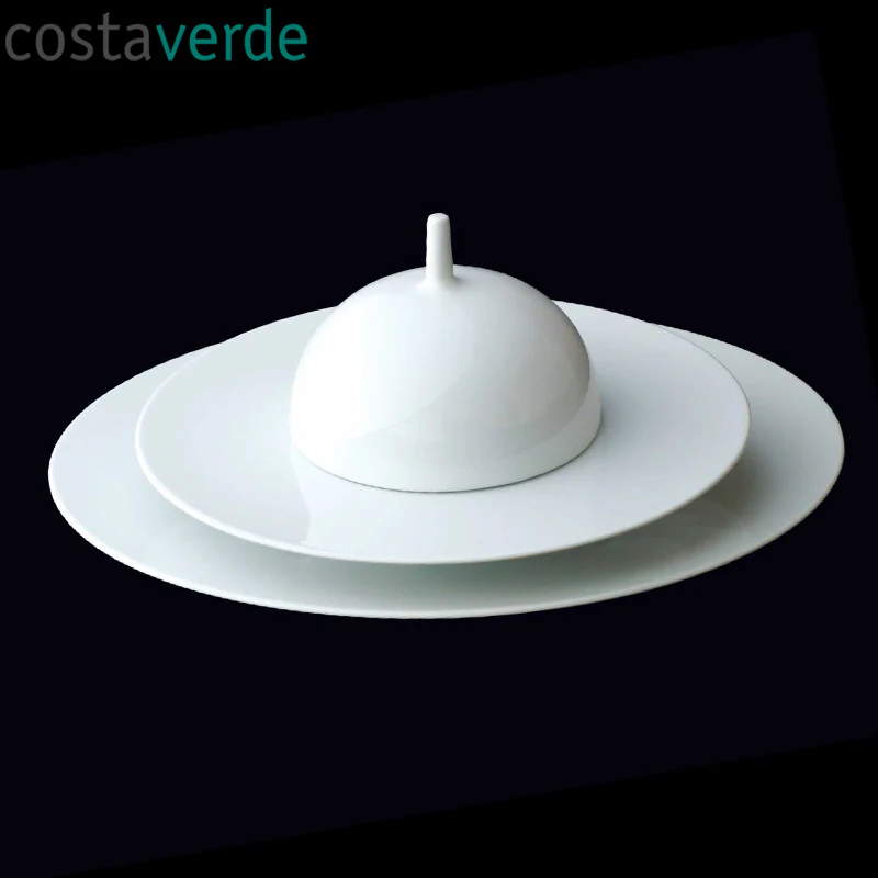 13 cm - Saturno Cloche In Porcellana - Set 4 Pz - Image 3