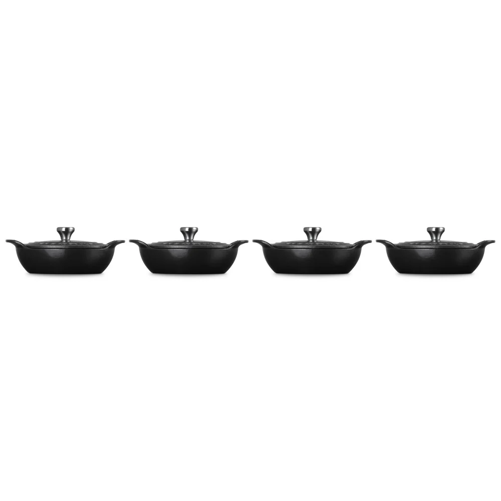 13 cm - Gourmand Mini Tegame Con Coperchio In Ghisa Vetrificata Set 4 Pz - Image 3