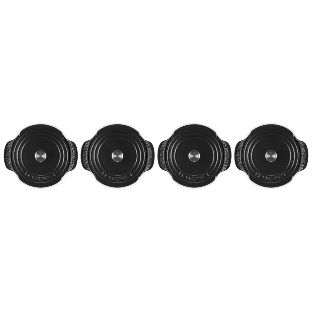 13 cm - Gourmand Mini Tegame Con Coperchio In Ghisa Vetrificata Set 4 Pz - Image 4
