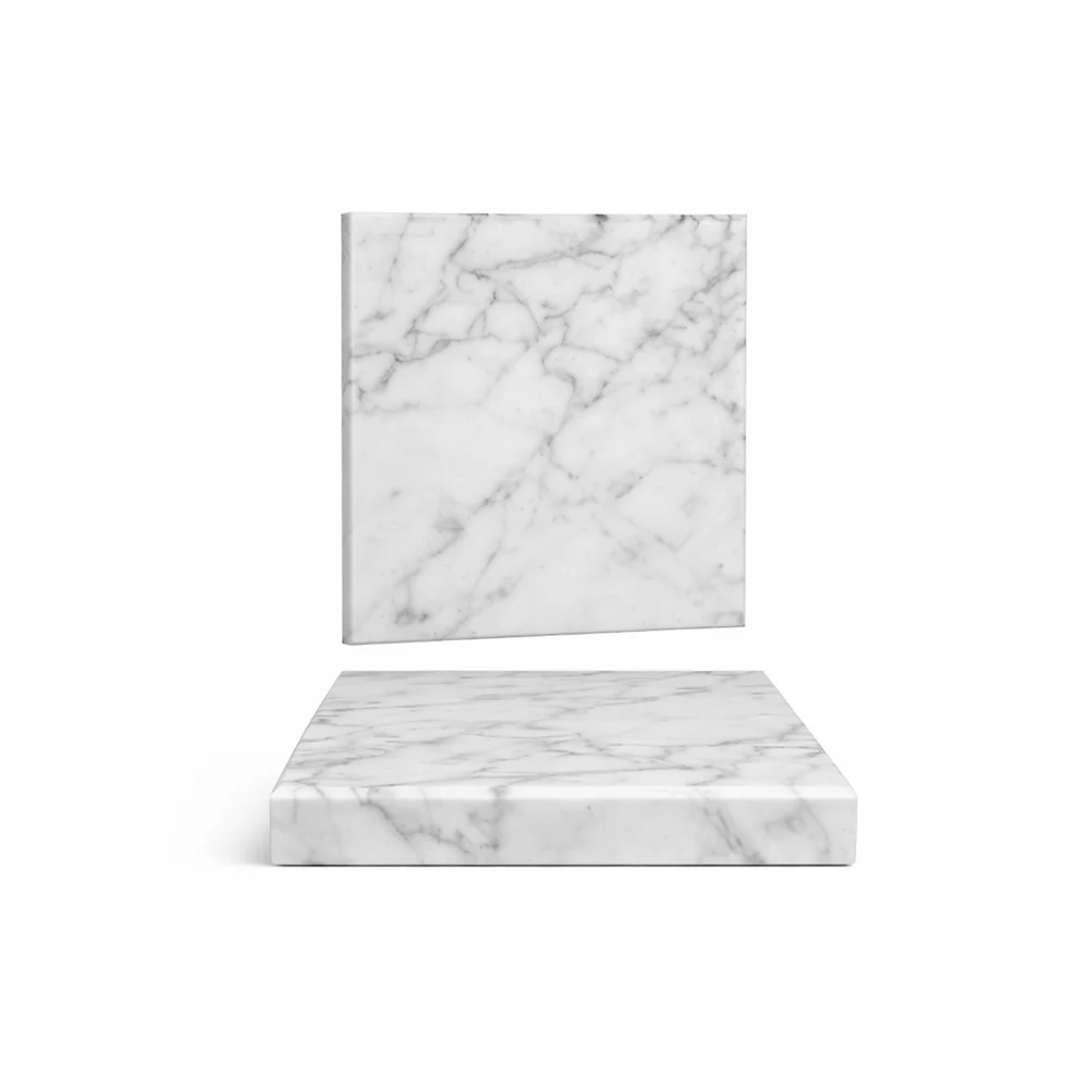13x13 cm - Marble Piatto Presentazione Quadrato In Marmo