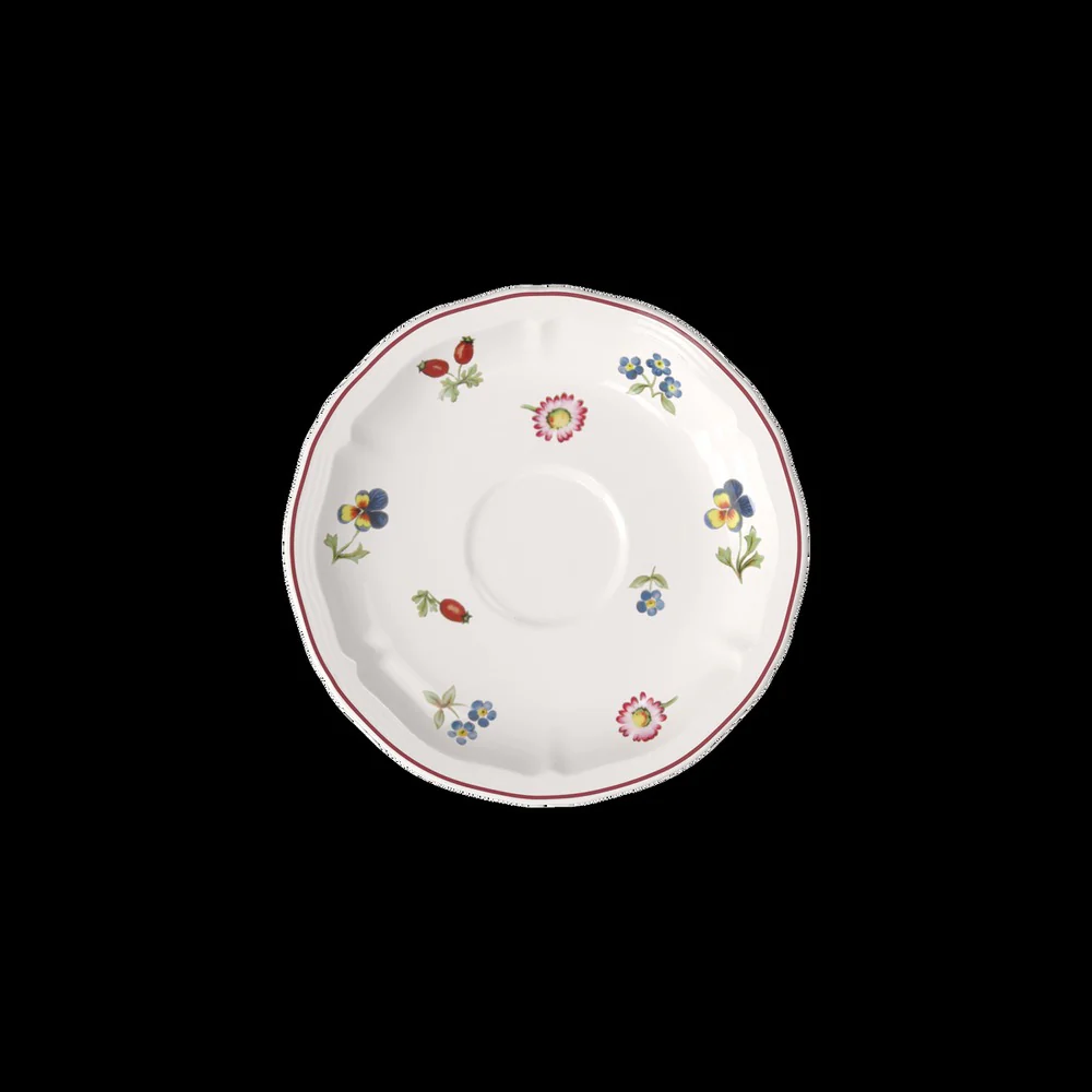 14.5 cm - Petite Fleur Piattino Tazza Tè In Porcellana Premium - Set 6 Pz - Image 2