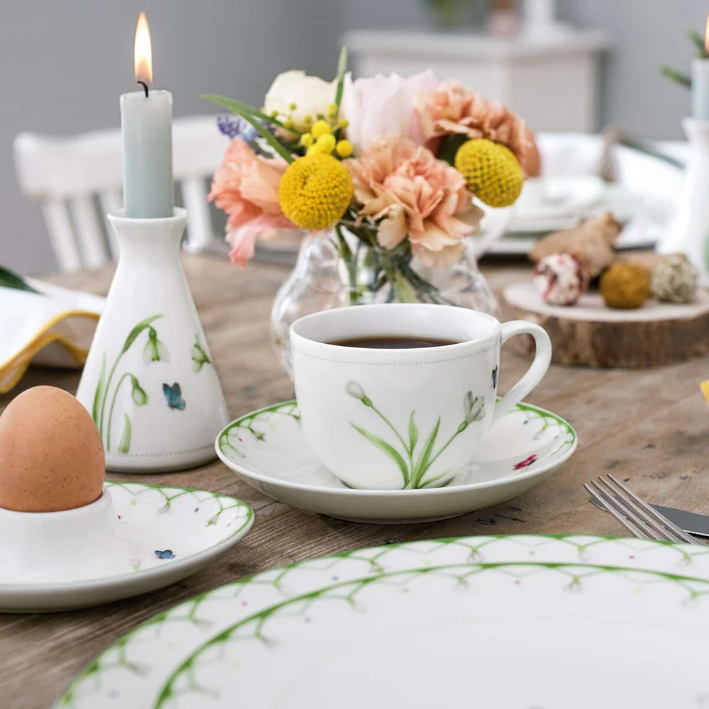 14.8 cm - Colorful Spring Piattino Tazzina Tè In Porcellana Premium - Set 6 Pz - Image 3