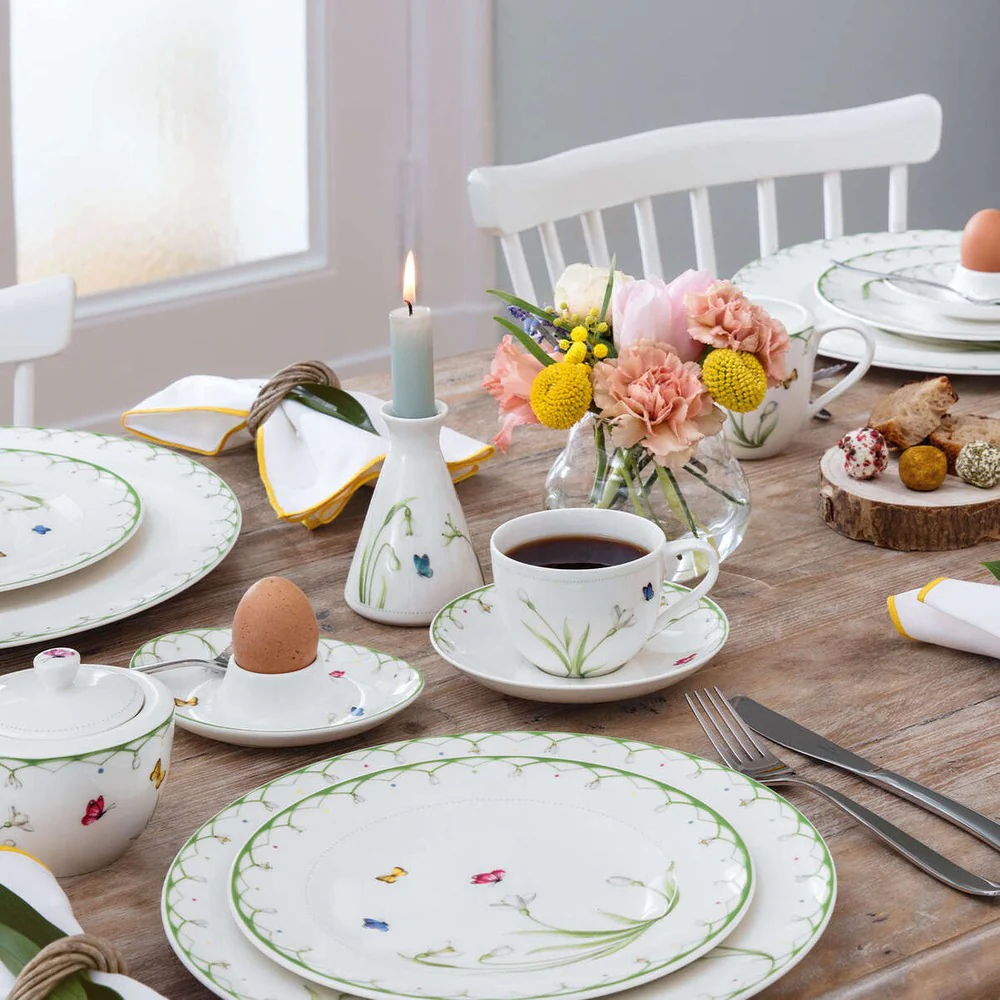 14.8 cm - Colorful Spring Piattino Tazzina Tè In Porcellana Premium - Set 6 Pz - Image 4