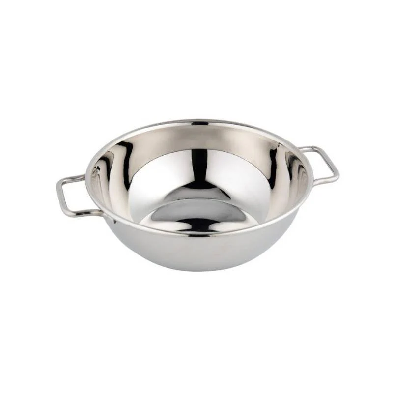 14 cm - Monoporzione Mini Wok In Acciaio Inox