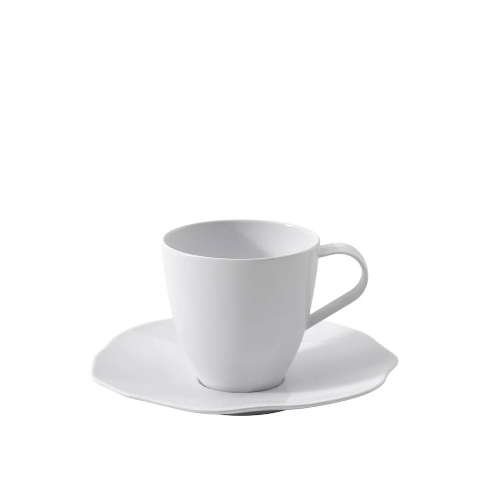 15.5 cm - Pura Piattino Tazza Tè In Porcellana Premium - Set 6 Pz - Image 2