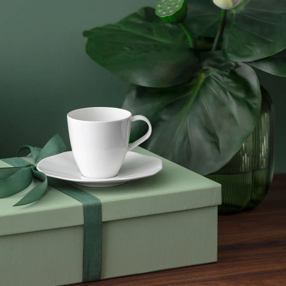 15.5 cm - Pura Piattino Tazza Tè In Porcellana Premium - Set 6 Pz - Image 3