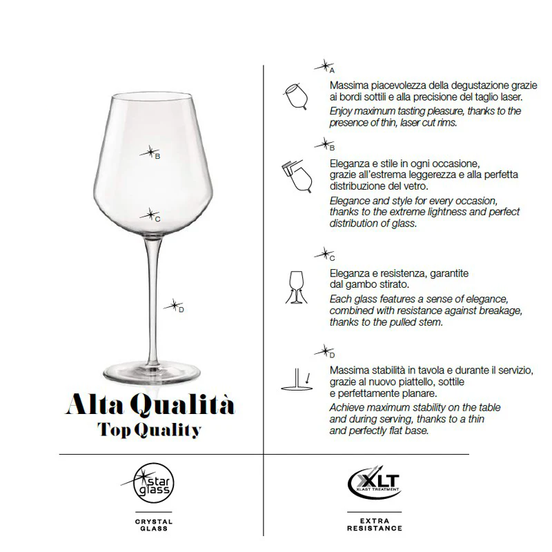 15 cl - InAlto Tre Sensi Calice Flute in Vetro - Set 6 Pezzi - Image 5