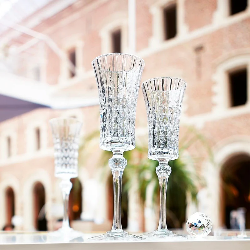 15 cl - Lady Diamond Calice Flute in Vetro - Set 6 Pezzi - Image 3