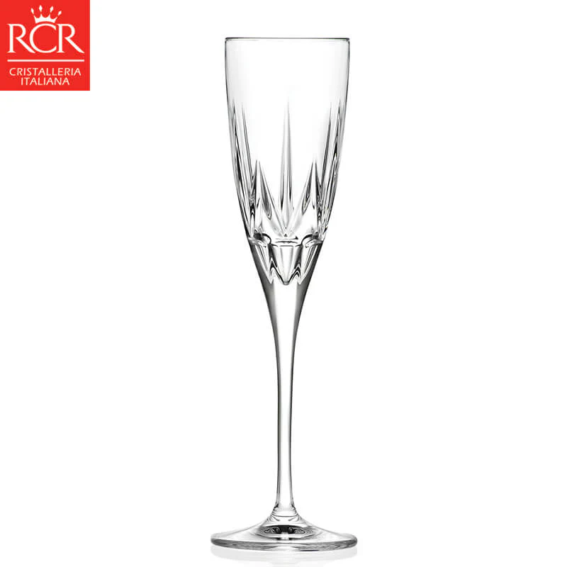 15 cl - RCR Chic Calice Flute in Vetro - Set 6 Pezzi - Image 3