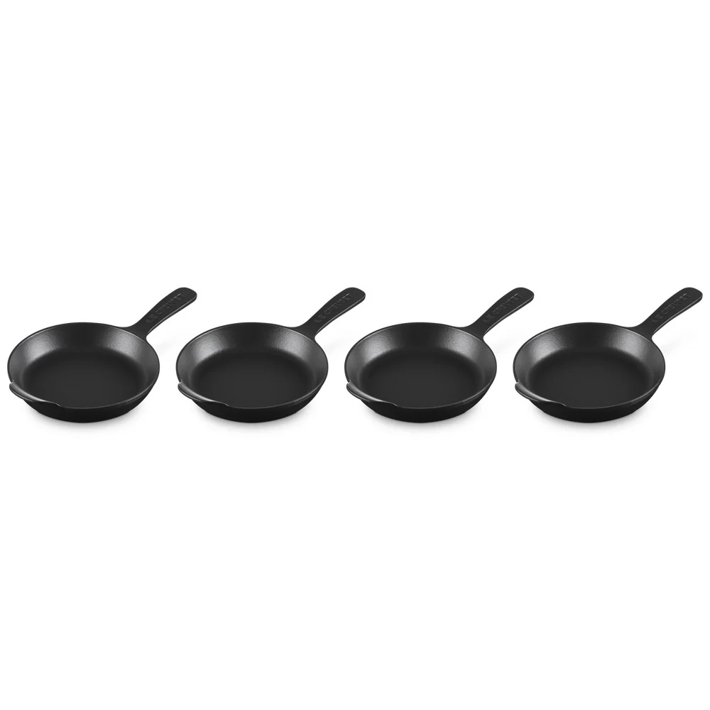 15 cm - Gourmand Mini Padella Doppio Becco In Ghisa Vetrificata Set 4 Pz - Image 2