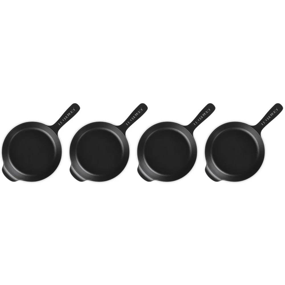 15 cm - Gourmand Mini Padella Doppio Becco In Ghisa Vetrificata Set 4 Pz - Image 3