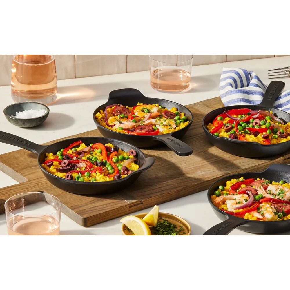 15 cm - Gourmand Mini Padella Doppio Becco In Ghisa Vetrificata Set 4 Pz - Image 4