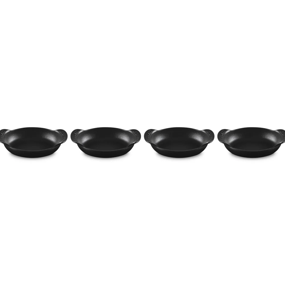 15 cm - Gourmand Mini Pirofila Ovale In Ghisa Vetrificata Set 4 Pz - Image 2
